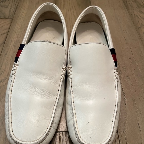 White Gucci loafers size 10 - Picture 3 of 5